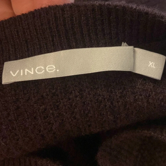 Vince Thermal Classic Crewneck Wool Cashmere Style m46406733 Sweater Sz XL - Picture 5 of 6